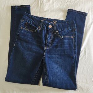 Seven7 Women’s Tummyless High Rise Dark Wash 5 Pocket Slimming Skinny Jeans-Sz 8